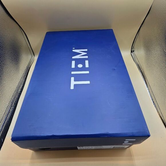 TIEM Slipstream Indoor Cycling Shoes NIB Womens Size US 9.5, Black Geo clips - Picture 7 of 8